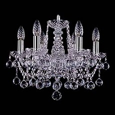 Подвесная люстра bohemia ivele crystal 1413 1413-6-141-ni-balls